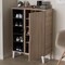 Baxton Studio Adelina Mid-Century Modern 1-door Oak and Grey Wood Shoe Cabinet 138-7710 - alternate 3